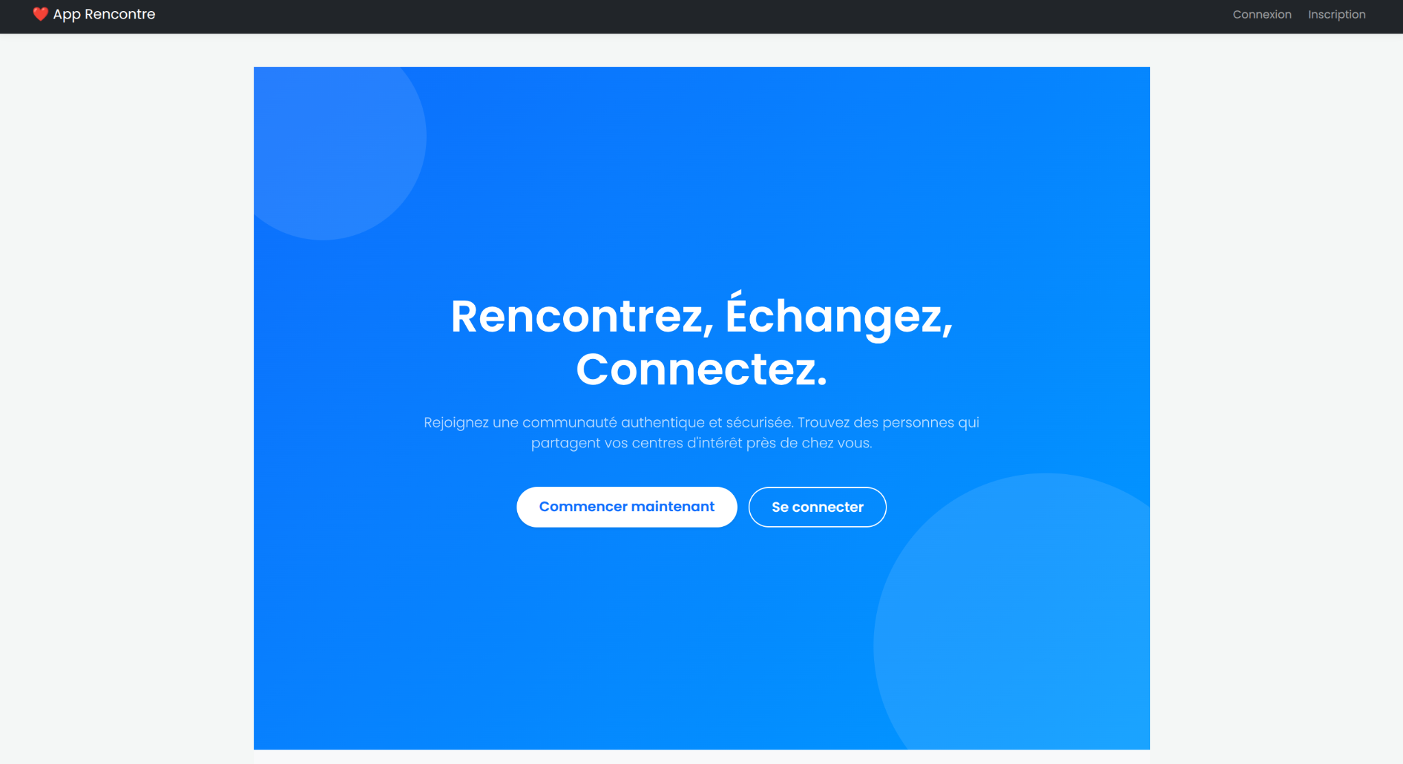 Home page